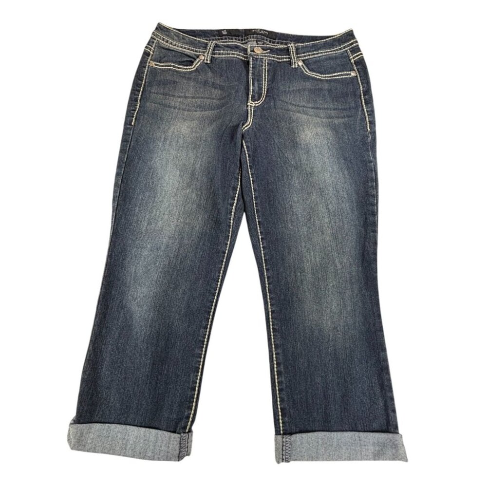 Nine West Jeans Womens Capri Size 12/31 Denim Blue